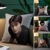 K-pop певец Ча Ыну Наволочка Плюшевая ткань Мягкая наволочка Двусторонняя печать Наволочка для диванной подушки Декоративная подушка