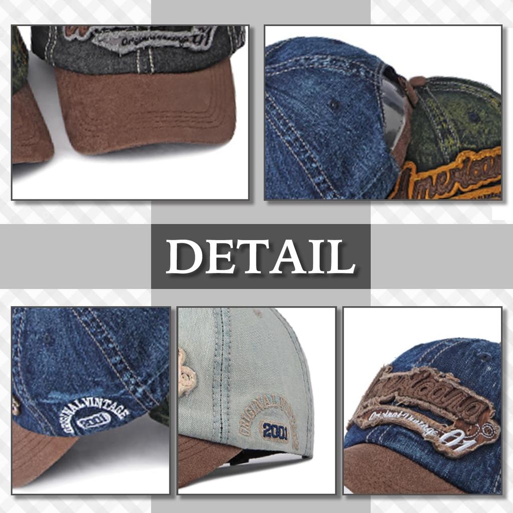 Хромированный журавль, античный деним, бейсболка с 3D регулировкой и защитой от УФ-лучей CB414, мужской логотип, ремешок, защита, синий,