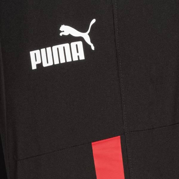 Puma Мужские тканые брюки ACM Prematch с буквенным принтом и контрастной эластичной резинкой на талии, черные 769277-01