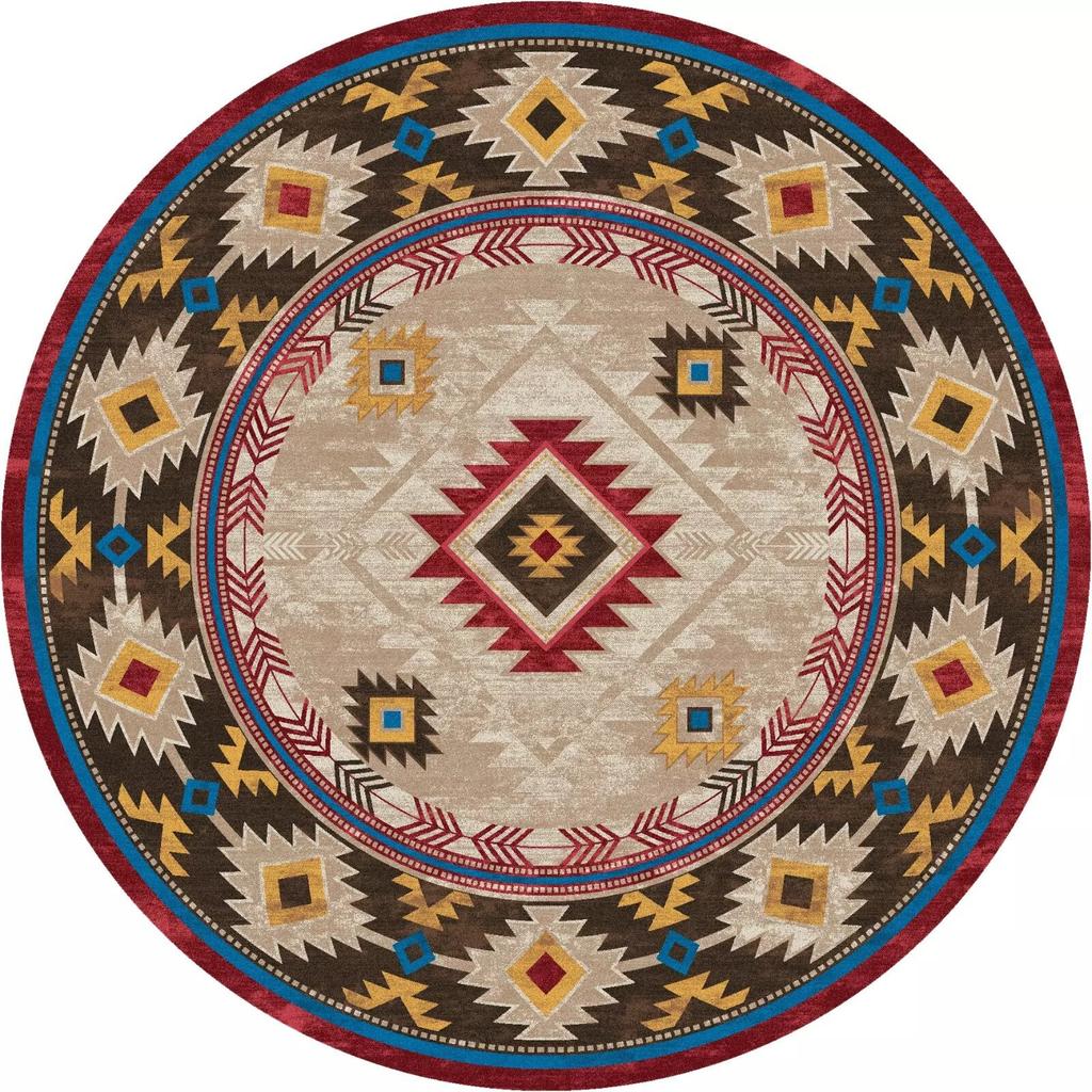 Круглый ковер для спальни, прикроватный ковер, ковер для гостиной под журнальный столик