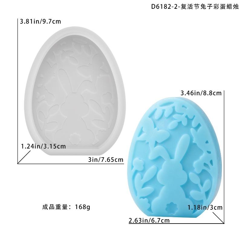 1-piece set, Easter hollow rabbit shaped candle silicone mold, DIY home decoration Easter candle aromatherapy drip plaster mold