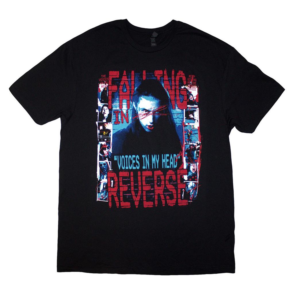 Falling In Reverse Unisex Adult Voice Collage Back Print T-Shirt