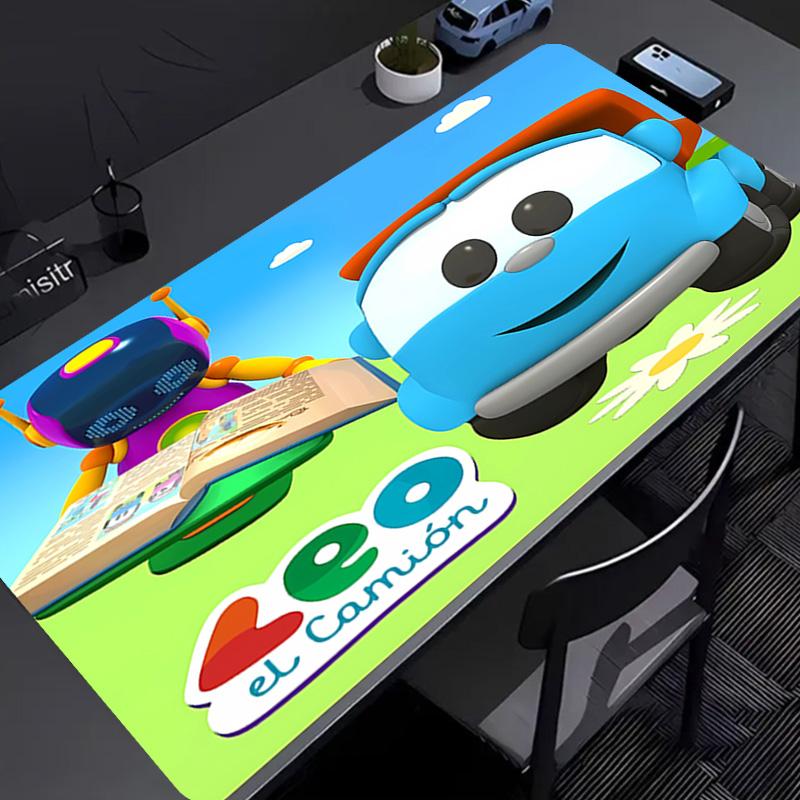 Leo the Truck Mouse Pad - Non-Slip Rubber Base, Smooth Surface for Work,Gaming,Office,And Home Use, Desk Mouse Pad