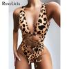 Colorful Butterfly Print Deep V Neck Women Swimwear Sexy Wrap Around One Piece Swimsuit Female Sexy Bather Bathing Suit
