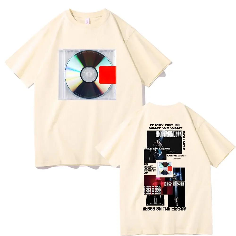 Rapper Kanye West Yeezus It May Not Be What We Want Album Cover Tshirt Unisexs Hip Hop Vintage T Shirt Male Oversized Streetwear