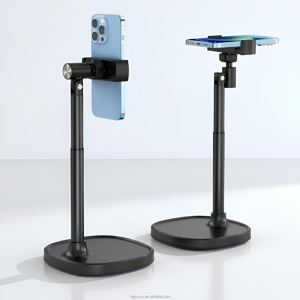 Foldable 360 Rotation Desktop Phone Holder Stand Zoom Video Call Work From Home Non-Slip Adjustable Cell Phone Stand