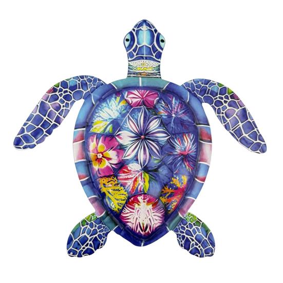 Metal Sea Animal Wall Decoration Colorful Turtle Fish Seahorse Crab