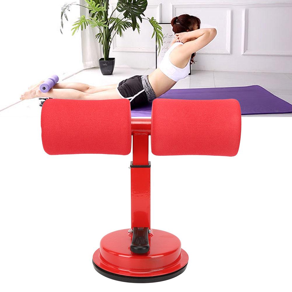 Crunches Assistant Sit Up Aid Waist Fat Reduction Household Abdominal Fitness Equipment(Red )