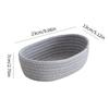 Cotton Rope Storage Basket Storage Box Desktop Hand-Woven Storage Basket Oval