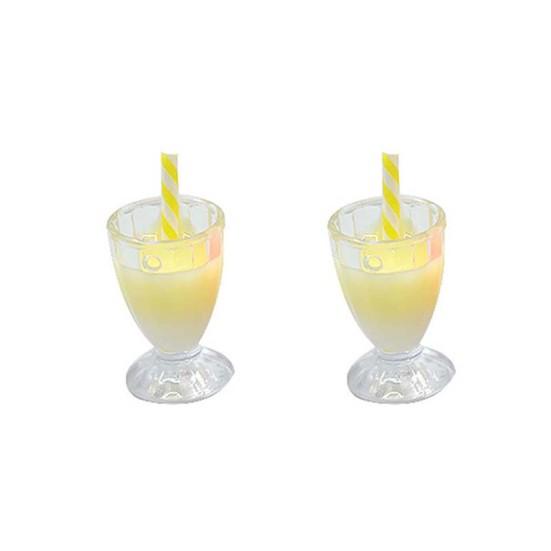 2Pcs Funny Miniature Fashion Jewelry DIY Mini Simulation Drink Cup Toys for Mobile Phone Case