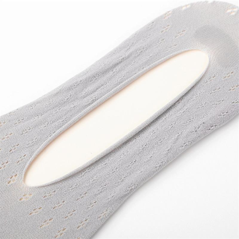 Модные тонкие носки, женские невидимые силиконовые противоскользящие носки с пятью пальцами