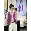 Womens Warm Puffer Vest Short V-Neck Sleeveless Quilted Waistcoat With Pocket Slim Fit Winter