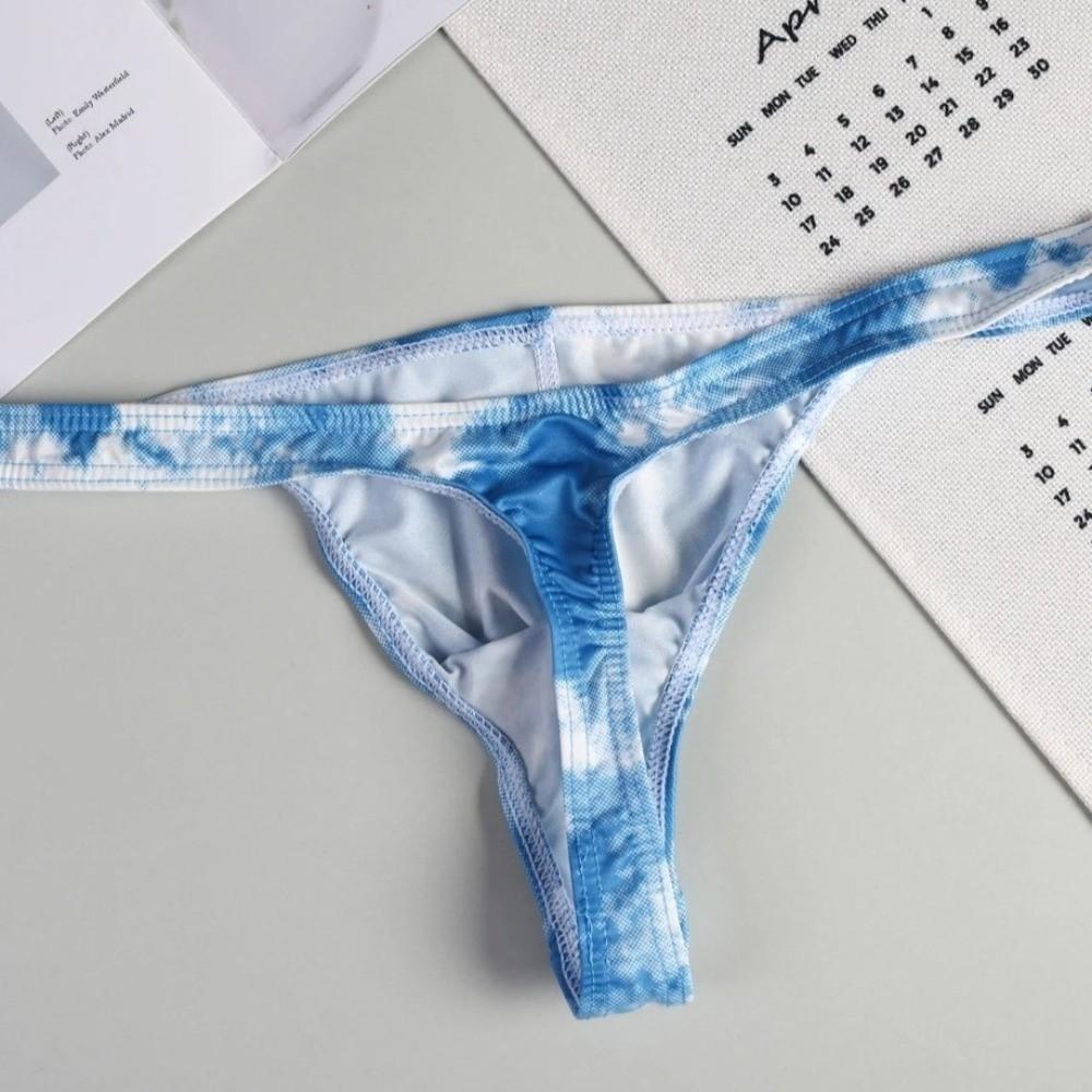Mini T-back Men's Panties Large Size Male Briefs Breathable Men Thongs  Summer