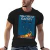 The Great Gatsby Vintage Book Cover Tshirt Classic Crew Neck Cotton Tshirt