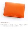 Визитница Натуральная Кожа Глянцевый Оранжевый [Рамка] Женская FW-42010-34