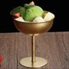 Multipurpose Stainless Steel Goblet for Serving Ice Cream and Fruit Desserts