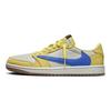 Детские кроссовки Travis Scott x Air Jordan 1 Retro Low OG SP PS Canary Yellow Racer-Blue Light-Silver DZ5909-700