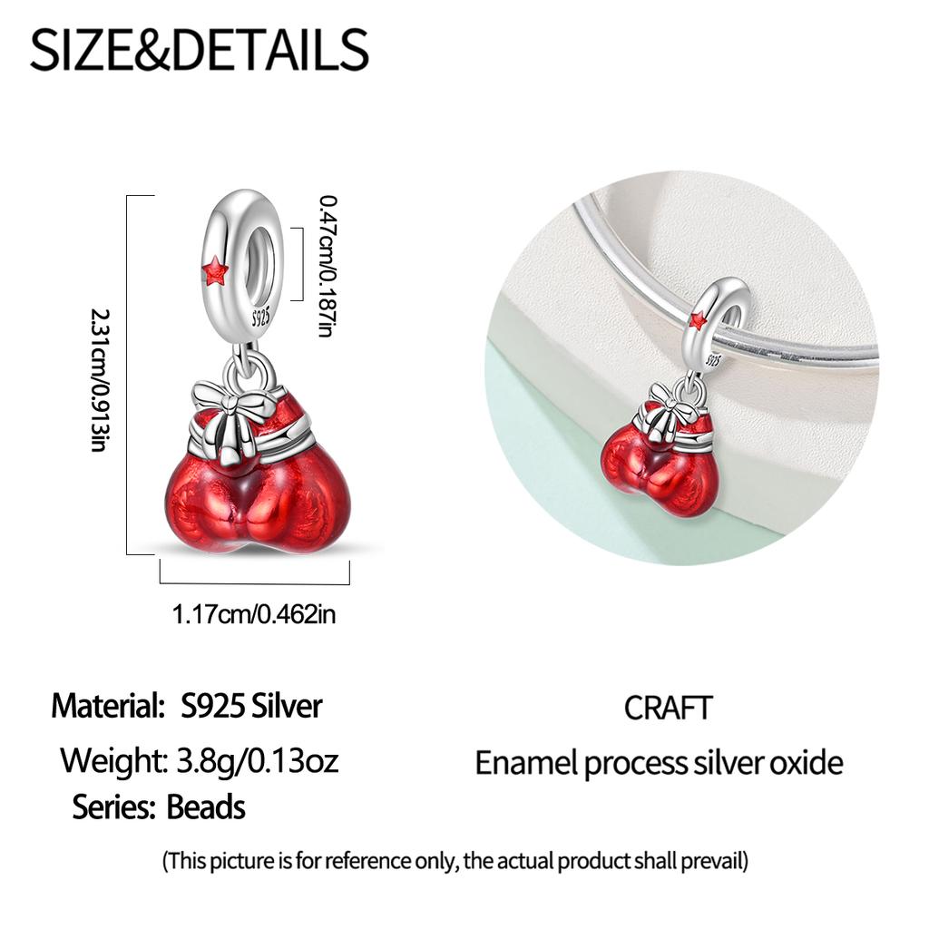 Copper Sports Badminton Football Dumbbells Beads Dangle Fit Charms Copper Original Bangle Bracelet Diy Jewelry