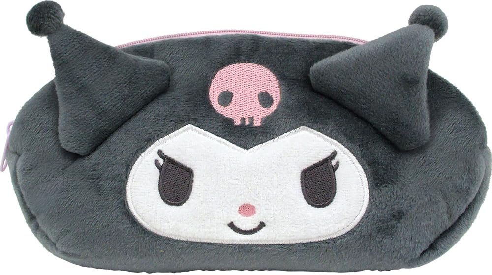Factory Sanrio Plush Face Pen Pouch Kuromi T's