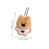 Stuffed Plush Dolls White Puppy Plush Pendant Bag Pendant Plush Toy Cartoon Key Chain  Unisex