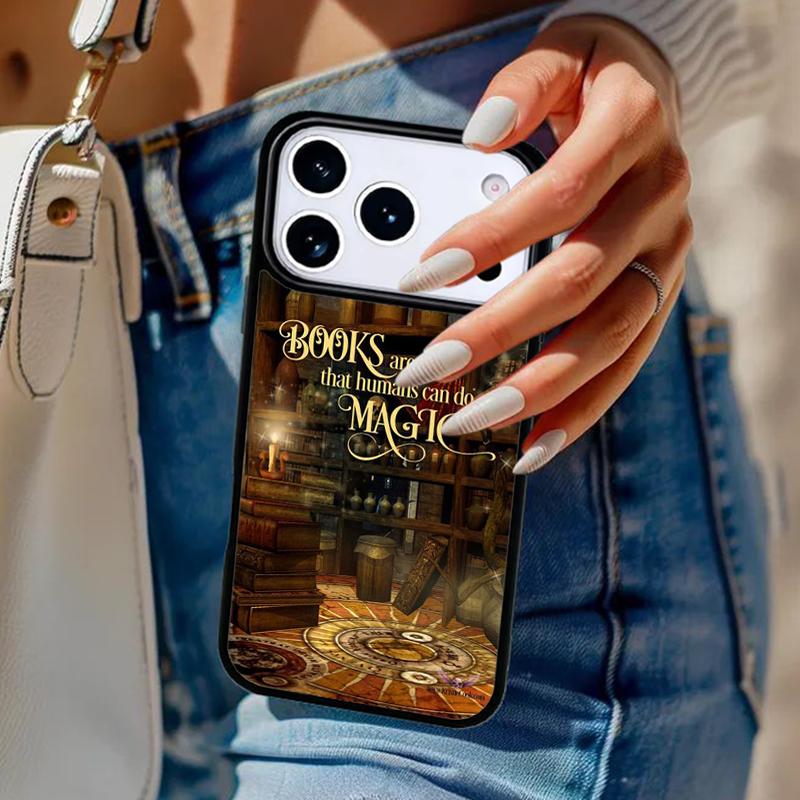 Книга Магический Чехол Для Телефона Для iPhone 17 Air 14 15 13 12 Max Чехол Для Apple 14 15 16 16e 11 Pro Max Plus Coque