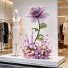 Purple Artificial Flowers for Window Display, Scene Decoration, and Clothing Store Visual Merchandising