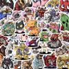 10/30/50 шт. Крутые аниме стикеры Digimon Adventure Мультяшные наклейки для детей Игрушка DIY Блокнот Телефон Чемодан Автомобиль Велосипед Водонепроницаемая наклейка