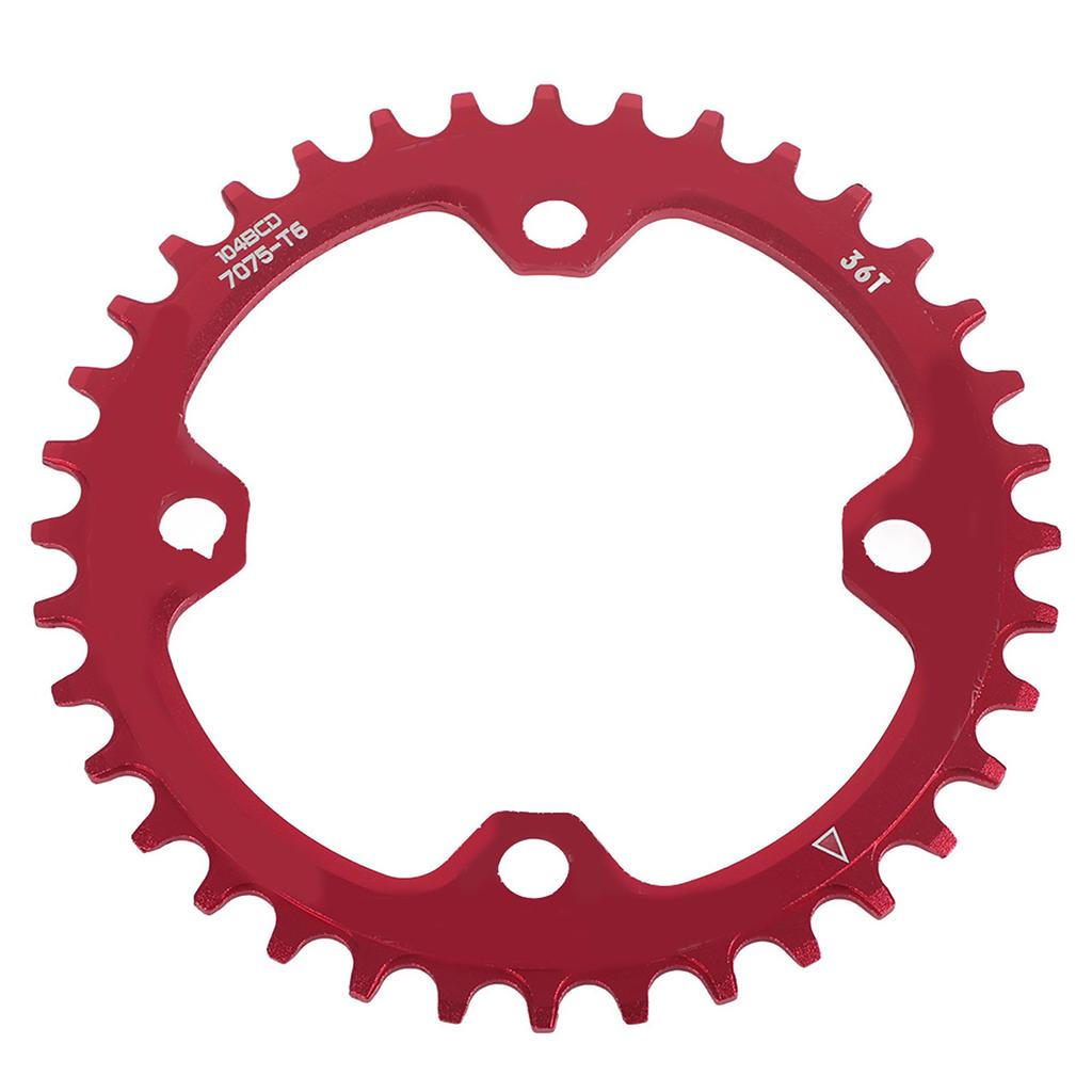 32Celsius34Celsius36Celsius38T BCD 104 Mountain Bike Steel Single Crank Chain   Repair Parts (Black 32T)