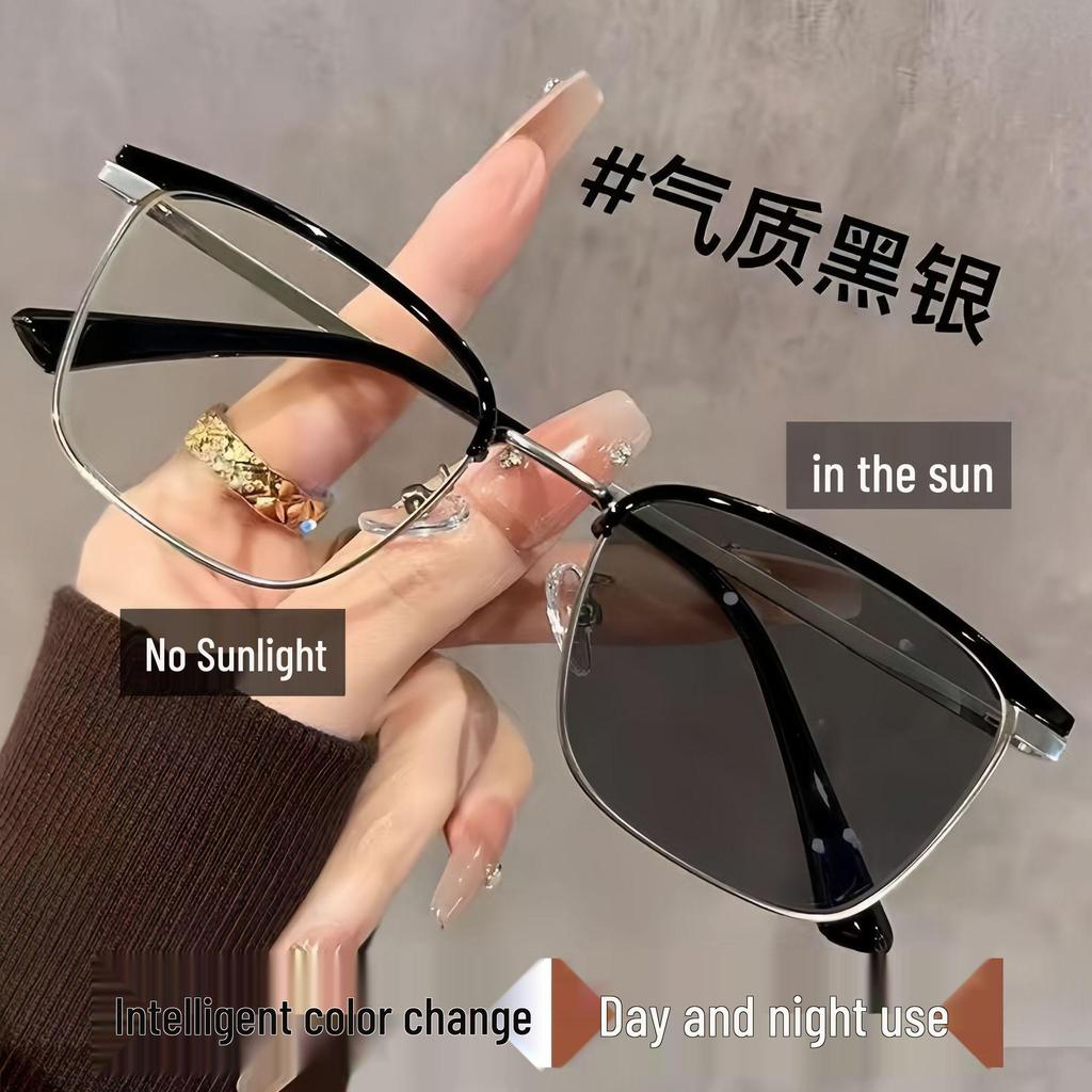 Фотохромные очки с защитой от синего света, готовые для установки линз по рецепту, с оправой в виде брови - Унисекс, Ультралегкие, Стильные оптические оправы