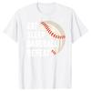 Funny Eat Sleep Baseball Repeat T Shirts Summer Style Graphic Cotton Streetwear Short Sleeve Baseball Player Gifts Tshirt