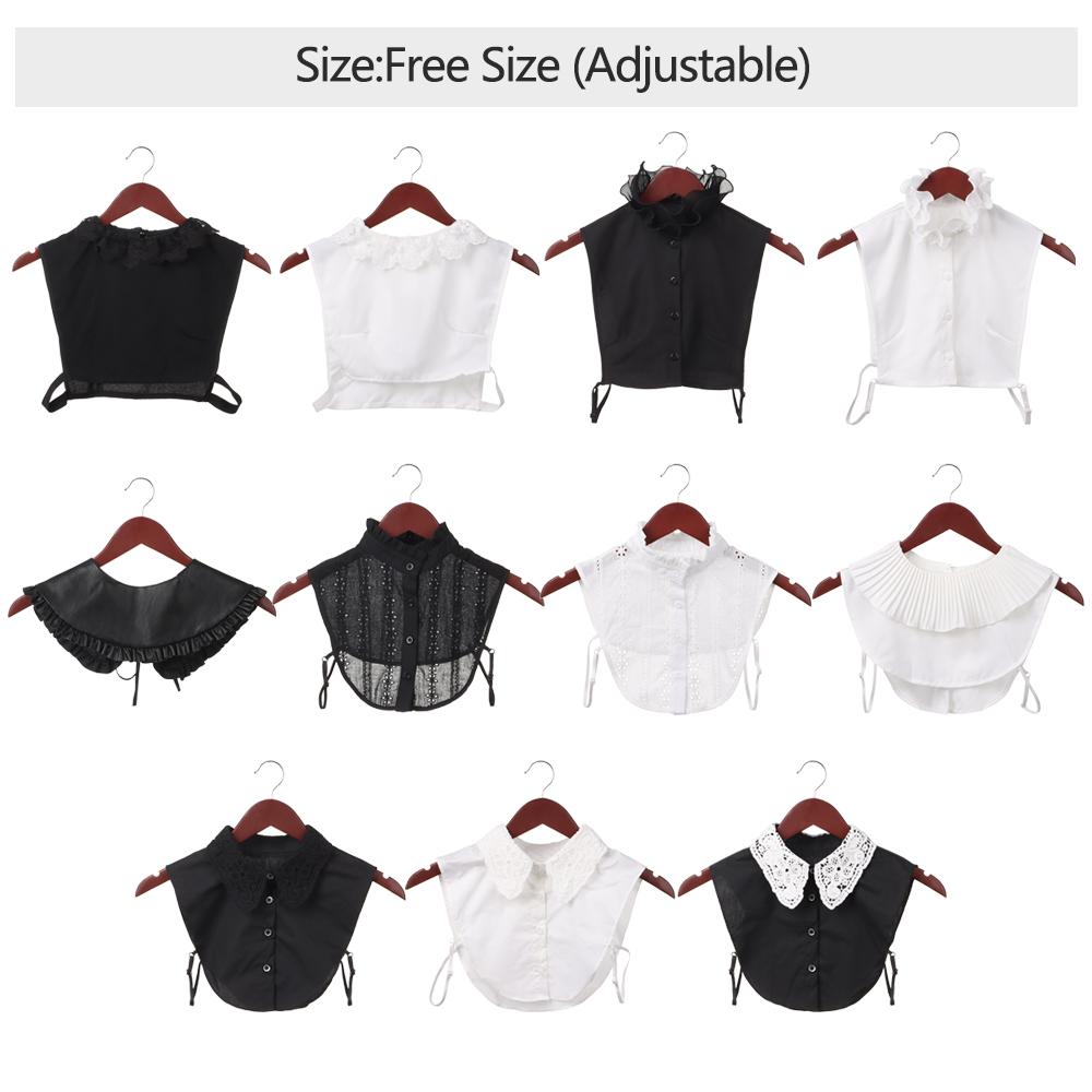 Fashion Detachable Lace Clothes Accessories Lapel Blouse Top Shirt Fake Collar False Tie