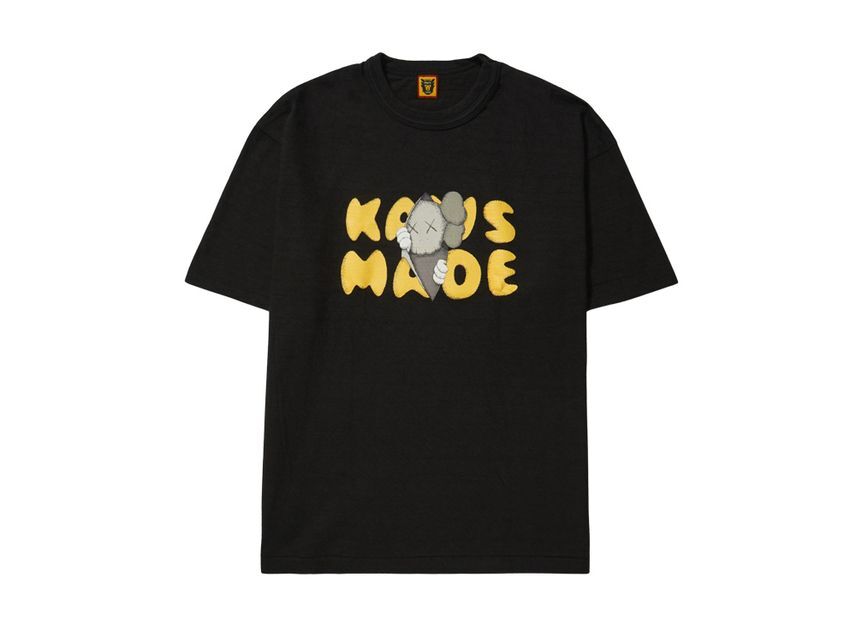 HUMAN MADE x KAWS Футболка с принтом Kaws Made #1 Черная