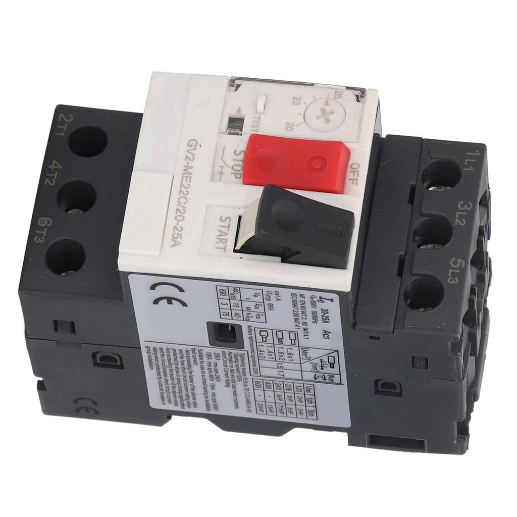 Автоматический выключатель двигателя 3P Переключатель защиты от перегрузки Ручной пускатель двигателя Кнопка AC 690V GV2ME22C