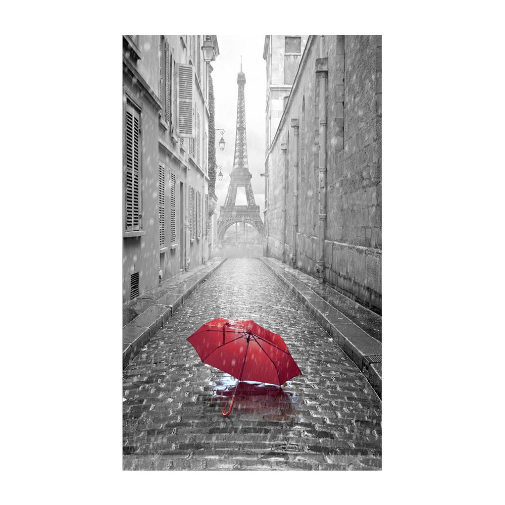 Черно-белый пейзаж, красный зонтик, HD холст, картина для дома, современные подарки, настенные плакаты, принты для гостиной, спальни, офиса, Эйфелева башня, винтажный декор