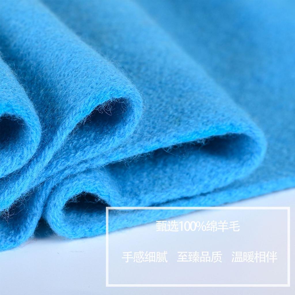 Australian 100% Wool Scarf New Solid Color Winter Warm Knit Neck Warmer For Men And Women Cashmere Scarves