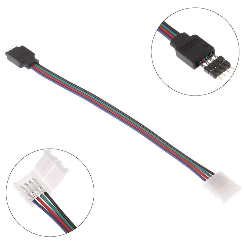 15Cm 5050 Rgb 4 Pin Led Strip Light Connectors Strip To Power Adaptor Connector