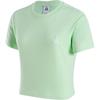 Solid Color Quick-Dry Soft Outdoor Pullover Short Sleeve Drop Shoulder T-Shirt Women Tops Steam-Green FD2717-376