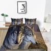 2023 New Style 3D Wolf Printed Single King Size Luxury Duvet Cover Set with Bedding Pillow Home Textiles Duvet Cover Sets