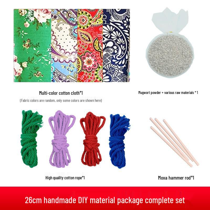 Массажный молоток по меридианам с полынью для здоровья и мокса-терапии