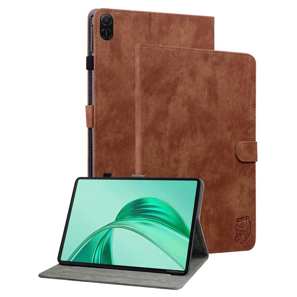 Для чехлов Honor Pad X8a Чехол для планшета из ПУ кожи с тигровым принтом, устойчивый к царапинам