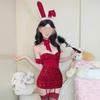 Сексуальное нижнее белье новое красное платье сексуальный рождественский наряд c комплектом платья кролика наряд для свиданий для пары