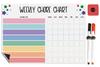 Inkdotpot Magnetic  Whiteboard Weekly Chores Charts Chore  Chart For  Refrigerator  - Dry Erase Behavior Chart For Kids