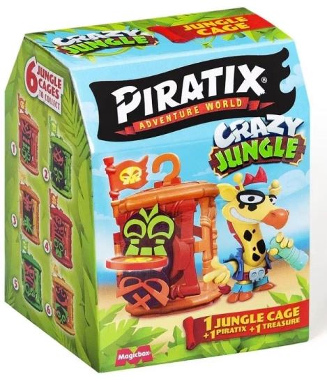 Piratix Crazy Jungle Klatka Kryjówka + Figurka - 39731