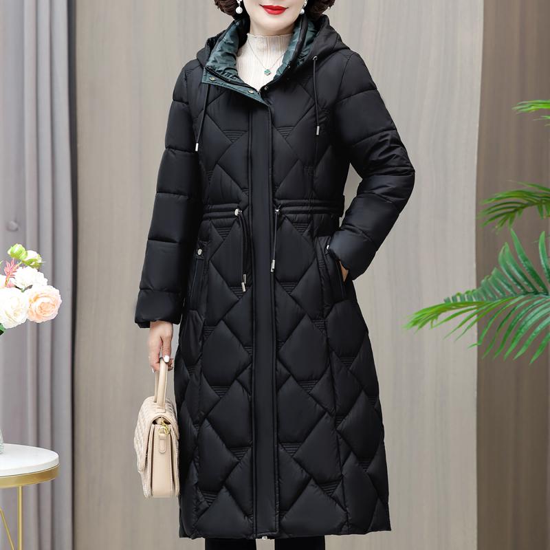 Winter Long Parka for Women 2023 New Long Sleeve Thick Warm Zipper Coat Women Winter Jacket Hooded