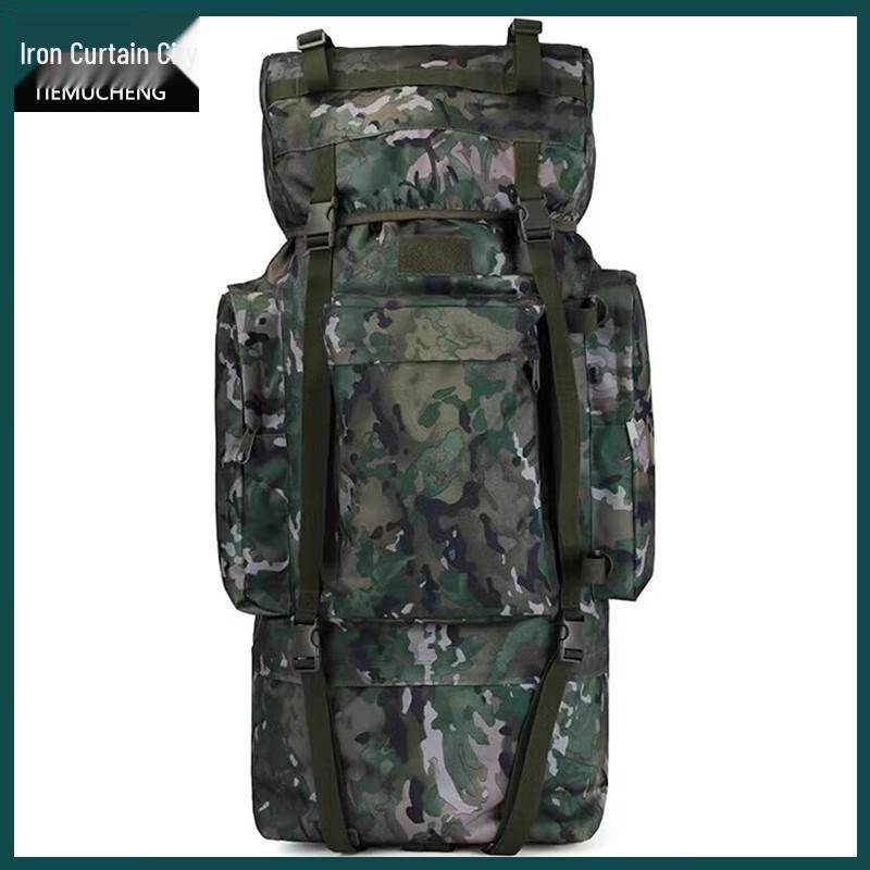 Tie Mu Cheng 110L Camouflage Outdoor Hiking Backpack