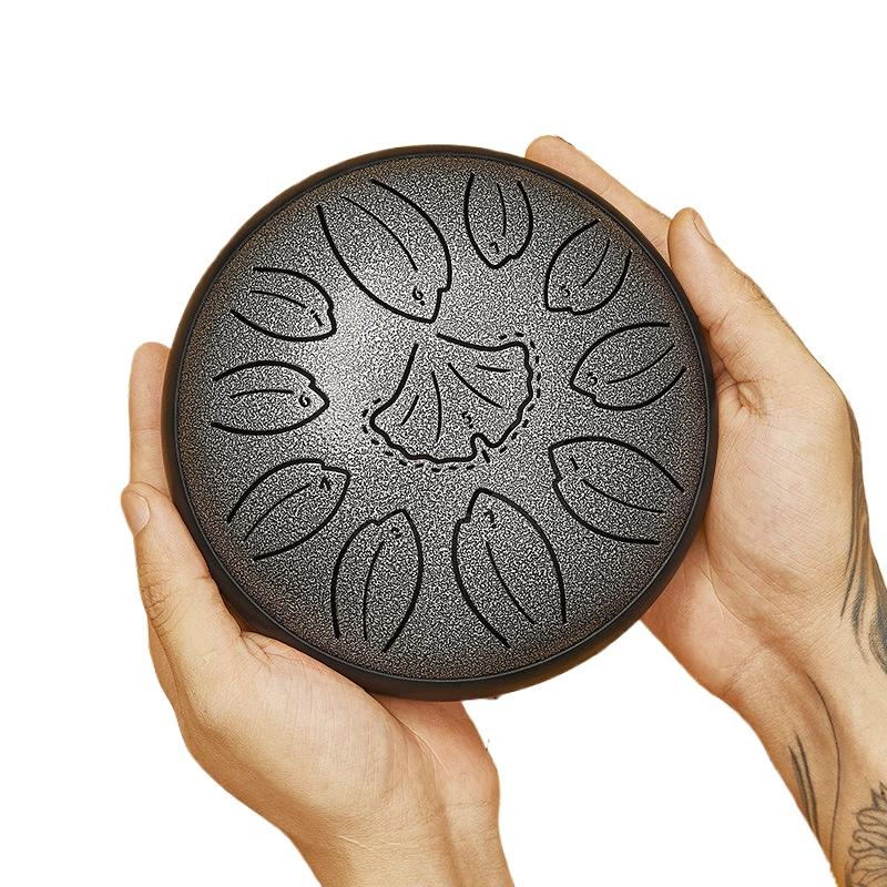 Steel Tongue Drum 6 Inch 11 Notes C Tone Ethereal Drum Music Drum Yoga Meditation Percussion Instrument