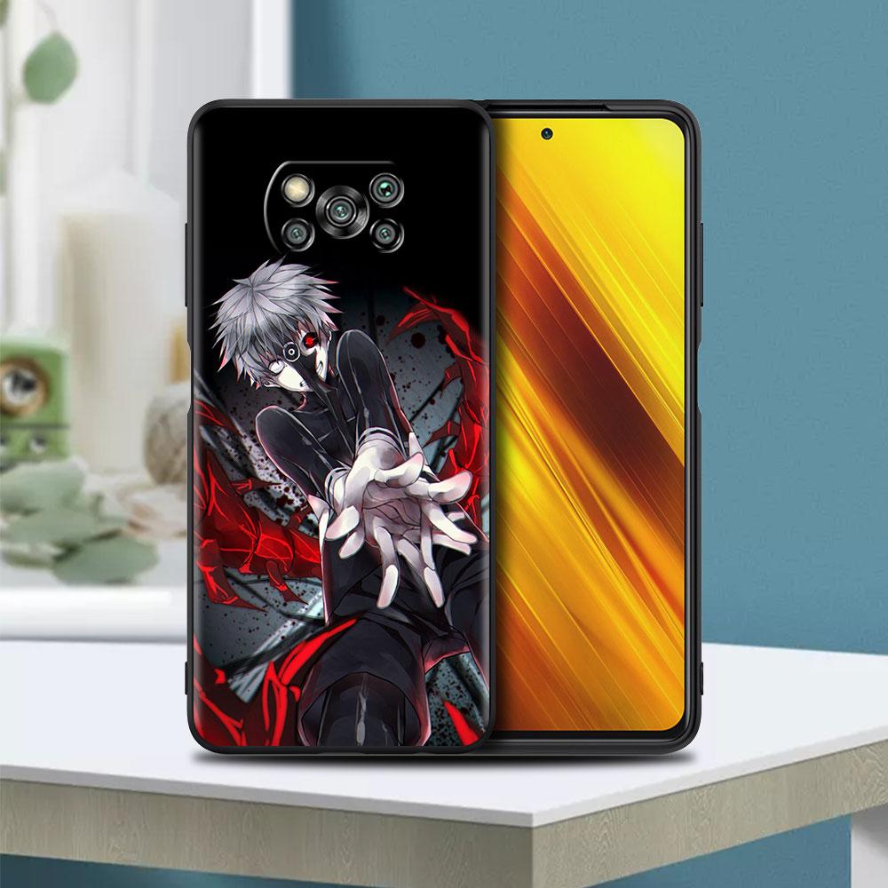 Противоударный чехол для Xiaomi Mi Poco X3 NFC M3 Pro F3 GT X2 F1 11T 10T Note 10 9T, мягкий силиконовый чехол для телефона в стиле аниме Tokyo Ghoul Capa