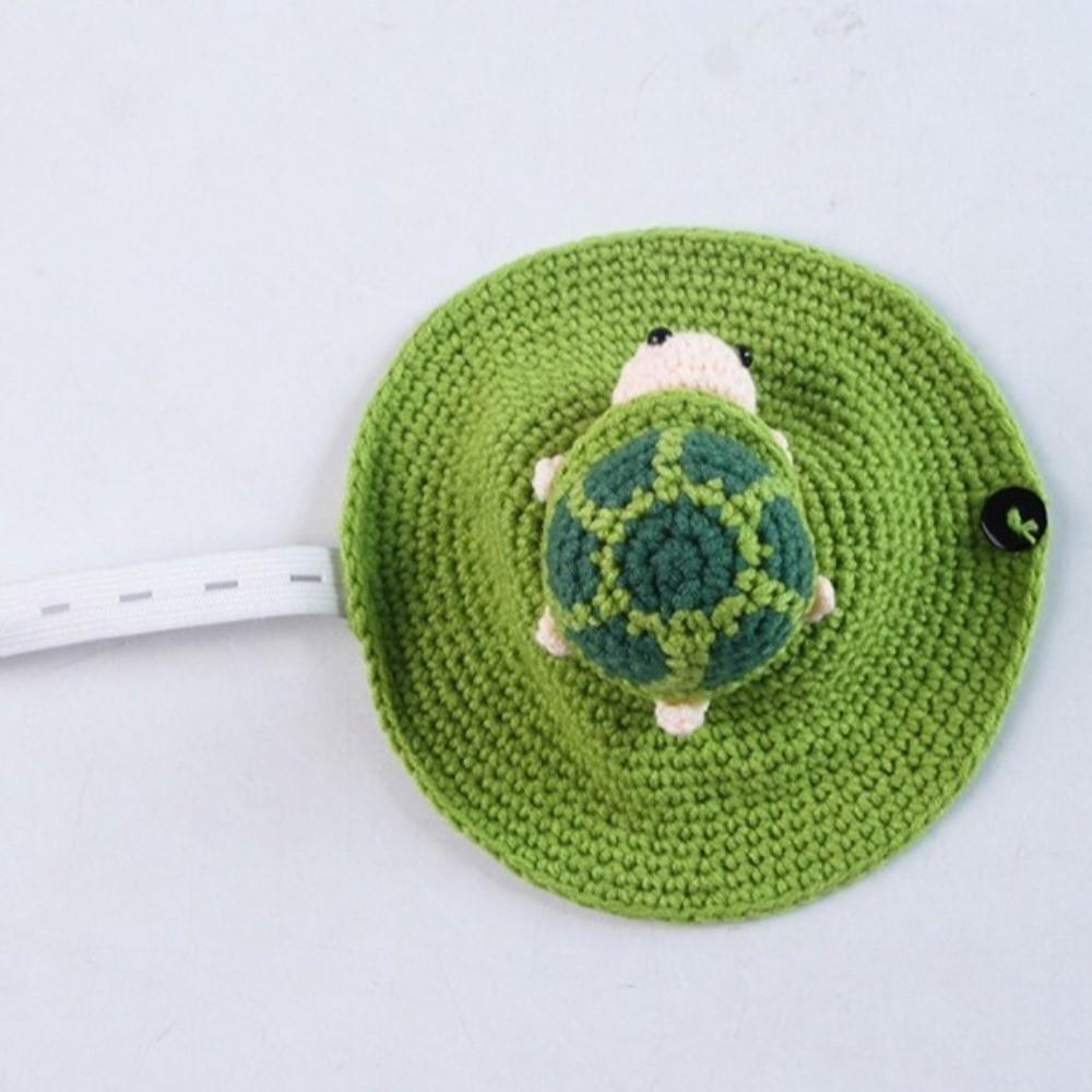 Knitted Pet Tortoise Clothes Handmade Small Animal Apparel Turtle Cosplay Costume  Halloween Party