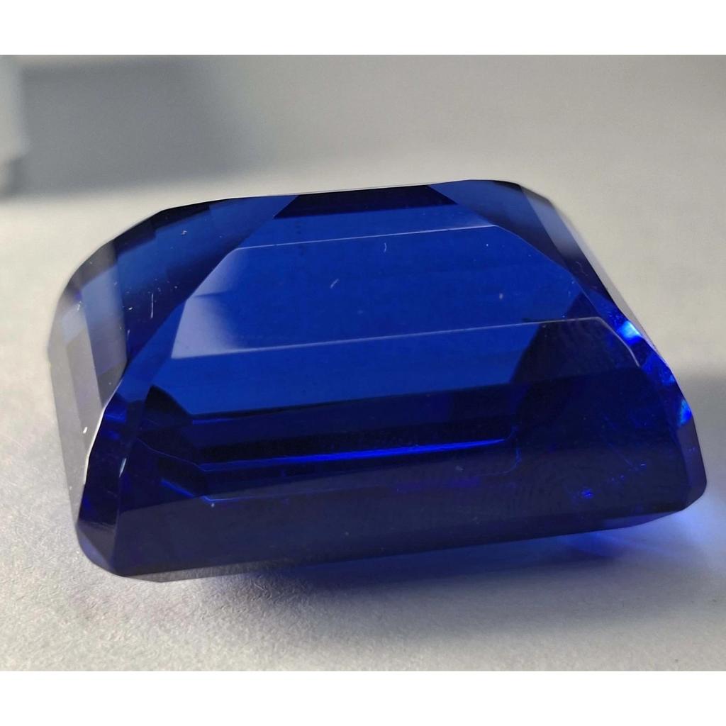 Natural Royal Blue Topaz 111-113 Ct Emerald Cut Certified Fabulous Gemstone