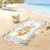 Cute Animal Puzzle Print Beach Towel, Large Soft Quick Dry Towel for Beach Camping Swimming